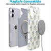 image:imageCasely iPhone 16 Plus Case  Blush Garden  Floral Doodle  Compatible with MagSafe  Classic Ultra Thin DesignVintage Garden  Blue Hydrangea