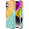 image:imageCasely iPhone 16 Plus Case  Blush Garden  Floral Doodle  Compatible with MagSafe  Classic Ultra Thin DesignWaves  Rays  Sunshine