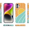 image:imageCasely iPhone 16 Plus Case  Blush Garden  Floral Doodle  Compatible with MagSafe  Classic Ultra Thin DesignWaves  Rays  Sunshine