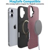 image:imageCasely iPhone 16 Plus Case  Bordeaux Rose  Moody Monochrome  Bold Protective Design  Compatible with MagSafe
