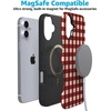 image:imageCasely iPhone 16 Plus Case  Checked Twice  Red Plaid  Bold Protective Design  MagSafe Compatible Design