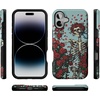 image:imageCasely iPhone 16 Plus Case  Forever Grateful  Grateful Dead Skeleton Floral  Bold Protective Design  Compatible with MagSafe