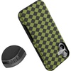image:imageCasely iPhone 16 Plus Case  Harlequin Wicked Diamond  Black and Green  Bold Protective Design  MagSafe Compatible Design