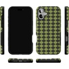 image:imageCasely iPhone 16 Plus Case  Harlequin Wicked Diamond  Black and Green  Bold Protective Design  MagSafe Compatible Design