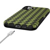image:imageCasely iPhone 16 Plus Case  Harlequin Wicked Diamond  Black and Green  Bold Protective Design  MagSafe Compatible Design