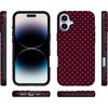 image:imageCasely iPhone 16 Plus Case  Heart Noir  Tiny Hearts  Bold Protective Design  MagSafe Compatible Design