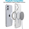 image:imageCasely iPhone 16 Plus Case  Into the Wild  White Snow Leopard  Compatible with MagSafe  Classic Ultra Slim DesignClear Skies  Clear Shimmer