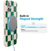 image:imageCasely iPhone 16 Plus Case  Into the Wild  White Snow Leopard  Compatible with MagSafe  Classic Ultra Slim DesignFit Check  Green Checkerboard