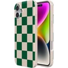 image:imageCasely iPhone 16 Plus Case  Into the Wild  White Snow Leopard  Compatible with MagSafe  Classic Ultra Slim DesignFit Check  Green Checkerboard