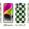 image:imageCasely iPhone 16 Plus Case  Into the Wild  White Snow Leopard  Compatible with MagSafe  Classic Ultra Slim DesignFit Check  Green Checkerboard
