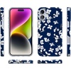 image:imageCasely iPhone 16 Plus Case  Into the Wild  White Snow Leopard  Compatible with MagSafe  Classic Ultra Slim DesignFloral Forest  Navy Cherry Blossom Floral