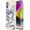 image:imageCasely iPhone 16 Plus Case  Into the Wild  White Snow Leopard  Compatible with MagSafe  Classic Ultra Slim DesignHeartstrings  Blue Bow