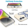 image:imageCasely iPhone 16 Plus Case  Into the Wild  White Snow Leopard  Compatible with MagSafe  Classic Ultra Slim DesignHeartstrings  Blue Bow