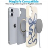 image:imageCasely iPhone 16 Plus Case  Into the Wild  White Snow Leopard  Compatible with MagSafe  Classic Ultra Slim DesignHeartstrings  Blue Bow