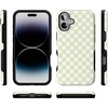 image:imageCasely iPhone 16 Plus Case  Mint Lattice  Sunday Best  Bold Protective Design  Compatible with MagSafe