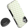 image:imageCasely iPhone 16 Plus Case  Mint Lattice  Sunday Best  Bold Protective Design  Compatible with MagSafe