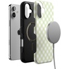 image:imageCasely iPhone 16 Plus Case  Mint Lattice  Sunday Best  Bold Protective Design  Compatible with MagSafe