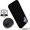 image:imageCasely iPhone 16 Plus Case  On the Dot  Black Polka Dot  Bold Protective Design  Compatible with MagSafe
