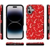 image:imageCasely iPhone 16 Plus Case  Peppermint Kiss  Candy Cane  Bold Protective Design  MagSafe Compatible Design