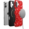 image:imageCasely iPhone 16 Plus Case  Peppermint Kiss  Candy Cane  Bold Protective Design  MagSafe Compatible Design