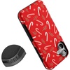 image:imageCasely iPhone 16 Plus Case  Peppermint Kiss  Candy Cane  Bold Protective Design  MagSafe Compatible Design