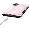 image:imageCasely iPhone 16 Plus Case  Pink Plaid  Sunday Best  Bold Protective Design  Compatible with MagSafe