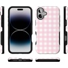 image:imageCasely iPhone 16 Plus Case  Pink Plaid  Sunday Best  Bold Protective Design  Compatible with MagSafe