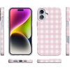 image:imageCasely iPhone 16 Plus Case  Pink Plaid  Sunday Best  Compatible with MagSafe  Classic Ultra Thin Design