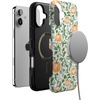 image:imageCasely iPhone 16 Plus Case  Pumpkin Patch  Green Vines  Bold Protective Design  MagSafe Compatible Design
