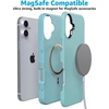 image:imageCasely iPhone 16 Plus Case  Secret Garden  Mixed Floral  Bold Protective Design  Compatible with MagSafeAquamarine  Ocean Blue Shimmer