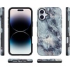 image:imageCasely iPhone 16 Plus Case  Secret Garden  Mixed Floral  Bold Protective Design  Compatible with MagSafeDeep Sea  Blue Marble