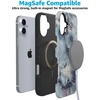 image:imageCasely iPhone 16 Plus Case  Secret Garden  Mixed Floral  Bold Protective Design  Compatible with MagSafeDeep Sea  Blue Marble