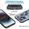 image:imageCasely iPhone 16 Plus Case  Secret Garden  Mixed Floral  Bold Protective Design  Compatible with MagSafeDeep Sea  Blue Marble