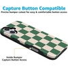 image:imageCasely iPhone 16 Plus Case  Secret Garden  Mixed Floral  Bold Protective Design  Compatible with MagSafeFit Check  Green Checkerboard