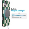 image:imageCasely iPhone 16 Plus Case  Secret Garden  Mixed Floral  Bold Protective Design  Compatible with MagSafeFit Check  Green Checkerboard