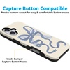 image:imageCasely iPhone 16 Plus Case  Secret Garden  Mixed Floral  Bold Protective Design  Compatible with MagSafeHeartstrings  Blue Bow