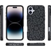 image:imageCasely iPhone 16 Plus Case  Secret Garden  Mixed Floral  Bold Protective Design  Compatible with MagSafeInto the Wild  Black Leopard