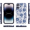 image:imageCasely iPhone 16 Plus Case  Secret Garden  Mixed Floral  Bold Protective Design  Compatible with MagSafeRose to Fame  Blue  White Rose Floral