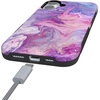 image:imageCasely iPhone 16 Plus Case  Secret Garden  Mixed Floral  Bold Protective Design  Compatible with MagSafeTie Dying Over You  Purple Marble