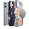 image:imageCasely iPhone 16 Plus Case  Secret Garden  Mixed Floral  Bold Protective Design  Compatible with MagSafeTropical Heat  Beachy Collage