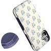 image:imageCasely iPhone 16 Plus Case  Secret Garden  Mixed Floral  Bold Protective Design  Compatible with MagSafeVintage Garden  Blue Hydrangea