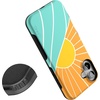 image:imageCasely iPhone 16 Plus Case  Secret Garden  Mixed Floral  Bold Protective Design  Compatible with MagSafeWaves  Rays  Sunshine