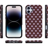 image:imageCasely iPhone 16 Plus Case  Spotted in SoHo  Burgundy Polka Dot  Bold Protective Design  Compatible with MagSafe