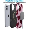 image:imageCasely iPhone 16 Plus Case  Whole Lotta Love  Plum Hearts  Bold Protective Design  MagSafe Compatible Design