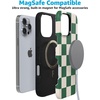 image:imageCasely iPhone 16 Pro Case  Islander  Love Island  Bold Protective Design  Compatible with MagSafeFit Check  Green Checkerboard