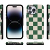 image:imageCasely iPhone 16 Pro Case  Islander  Love Island  Bold Protective Design  Compatible with MagSafeFit Check  Green Checkerboard