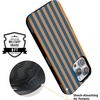 image:imageCasely iPhone 16 Pro Case  Islander  Love Island  Bold Protective Design  Compatible with MagSafeGo New York  Blue  Orange Stripes