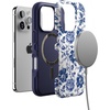 image:imageCasely iPhone 16 Pro Case  Islander  Love Island  Bold Protective Design  Compatible with MagSafeRose to Fame  Blue  White Rose Floral