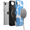 image:imageCasely iPhone 16e Case  All The Fun Things  Fun on Weekdays  Bold Protective Design  Compatible with MagSafeCurrent MOOd  Light Blue Cow Print