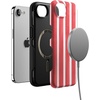 image:imageCasely iPhone 16e Case  All The Fun Things  Fun on Weekdays  Bold Protective Design  Compatible with MagSafeEast Coast Summer  Red Stripes